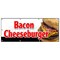 Signmission BACON CHEESEBURGER BANNER SIGN lunch dinner special food value fries B-96 Bacon Cheeseburger - alternate 1